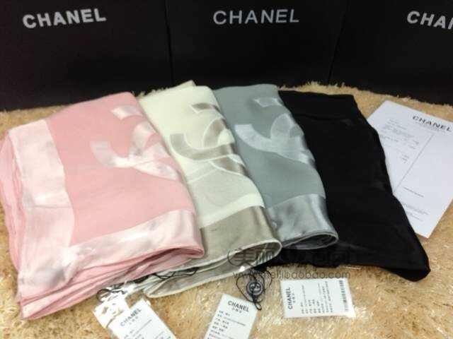 甜美新款chanel披肩 真丝羊绒香奈儿围巾