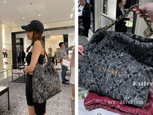 秋冬春三季时尚搭配 还得是香奈儿粗花呢包包