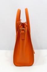 新款MINI小号celine Boston Tote笑脸包 橙色赛琳包包3308CNG