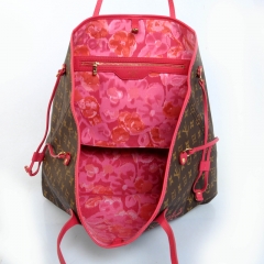 全新印字款Neverfull lv妈咪包 经典Monogram老花手袋M40876 M40940