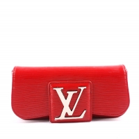 路易登威超时髦手拿包 原版EPI红色水波纹亮皮lv女士手包 M40292H
