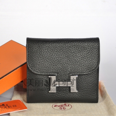 hermes Constance Wallet 爱马仕原版荔纹牛皮康斯坦钱包A608