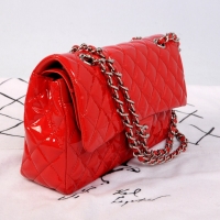 Classic flap优雅链条包 红色水晶漆皮香奈儿包包1112/1113RQY
