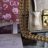 2016古琦专柜最新 时尚锁扣 最优gucci Padlock迷你包409486