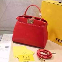 Fendi peekaboo mini原版小牛皮芬迪迷你包8BN244