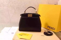 Fendi peekaboo mini原版小牛皮芬迪迷你包8BN244