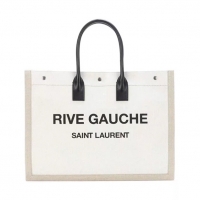 Rive Gauche Tote Bag印字布包 沙滩包 ysl左岸购物袋