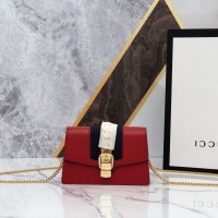 gucci woc链条包图片与价格 古驰Sylvie新款迷你包494646