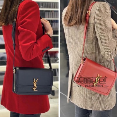 ysl新款solferino box包颜色尺寸 圣罗兰豆腐包图片价格634305