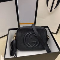 gucci soho女士迷你相机包 古驰大双G中古流苏包308364