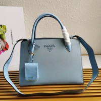 prada monochrome 33cm大号颜色价格 普拉达女士手提包1BA155