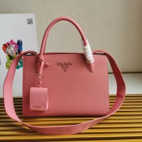 prada monochrome 33cm大号颜色价格 普拉达女士手提包1BA155