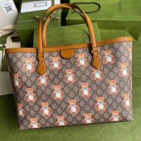 古驰泰迪熊联名款购物袋 gucci ophidia tote包631685