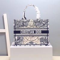 dior book tote刺绣织布购物袋 迪奥五角星新生地球系列