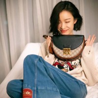 gucci padlock 2021新版锁扣包 古琦新月形马鞍包644524