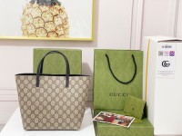 gucci kids儿童包系列新款 七星瓢虫 双G帆布tote mini菜篮子