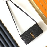 ysl Kate supple 99翻盖包 小羊皮菱格纹绗缝包678828