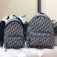 dior oblique老花帆布双肩包 迪奥男女款背包