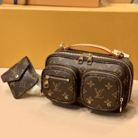 lv机车风老花包 utility crossbody中古相机包M80446