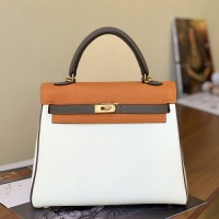 hermes kelly togo皮拼色 爱马仕凯莉包颜色更新