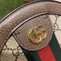 gucci Ophidia女士圆饼包 彩色花纹丝印限量款574978