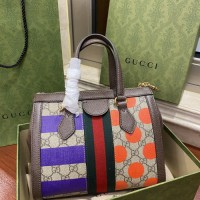 gucci Ophidia限量款tote手提包 彩色丝印图案通勤女包547551