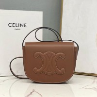 celine folco cuir triomphe赛琳迷你马鞍包198263