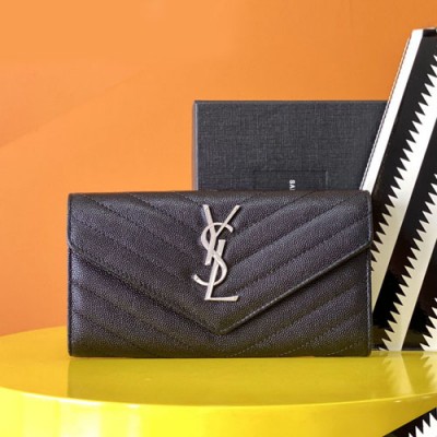 ysl monogram长款信封钱包 圣罗兰女士手拿包372264