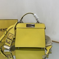 芬迪经典手提包 fendi Peekaboo新款小号双肩带8245