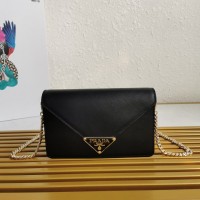 prada woc saffiano牛皮 普拉达信封链条包1BD318