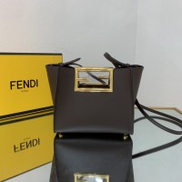 fendi Way全皮手袋 芬迪金色徽标手柄tote包3118