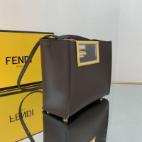 fendi Way全皮手袋 芬迪金色徽标手柄tote包3118