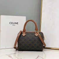 celine triomphe系列 赛琳凯旋门老花枕头包197582