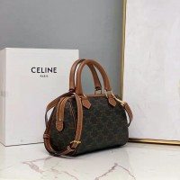 celine triomphe系列 赛琳凯旋门老花枕头包197582