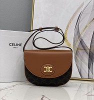 celine triomphe赛琳凯旋门老花马鞍包194152