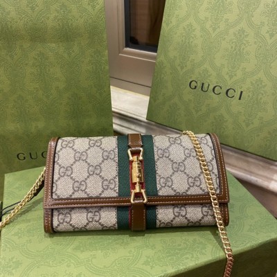 gucci jackie1961马衔扣系列 古琦woc链条包652681