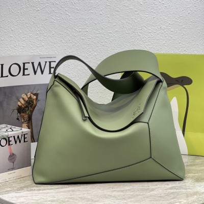 loewe puzzle系列新款 罗意威hobo几何包11376