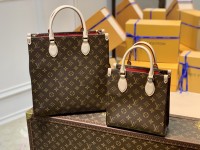 lv Sac Plat琴谱包 坚款tote老花购物袋m45847