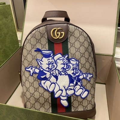 gucci ophidia迪士尼联名款 三只小猪双肩包552884