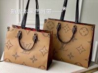 lv onthego系列手袋 经典拼色老花tote包M45320