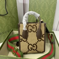 gucci retro tote迷你包 古琦全新大双G帆布手袋671623