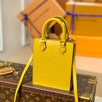 lv Petit Sac Plat琴谱包 鳄鱼纹皮革迷你tote包476432