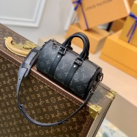 lv Keepall XS迷你枕头包 monogram黑色帆布M45947