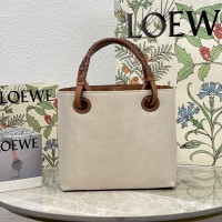 loewe Anagram Tote迷你菜篮子 罗意威手提编织帆布包10932