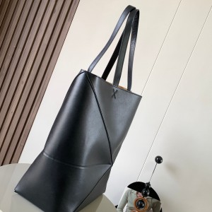 loewe Puzzle Fold tote大号手袋 全皮几何包 罗意威竖款购物袋9033