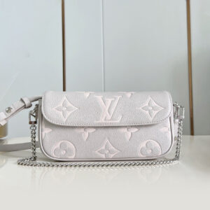 lv Wallet on Chain Ivy链条法棍包 芋泥紫Monogram Empreinte皮革M82210
