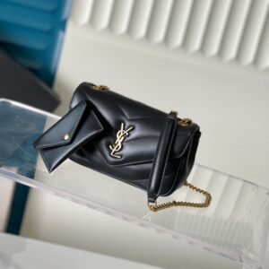 ysl Loulou女士信封链条包 圣罗兰绗缝羊皮迷你包821749