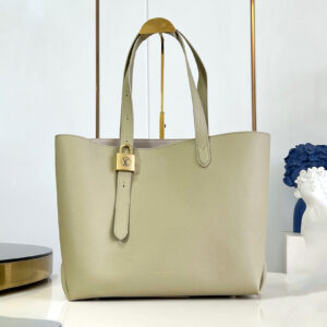 lv Low Key Cabas女士托特包 中号浅绿色 粒纹牛皮 简约实用子母包M25343