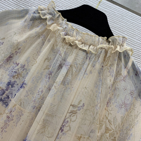 ZIMMERMANN茲默曼25春夏走秀款 明星同款 高端禮服裙 吊帶裙+連體裙 金絲線花卉圖案