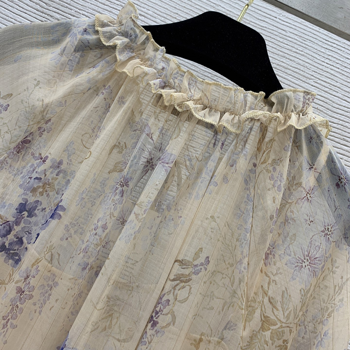 ZIMMERMANN茲默曼25春夏走秀款 明星同款 高端禮服裙 吊帶裙+連體裙 金絲線花卉圖案 - Image 4